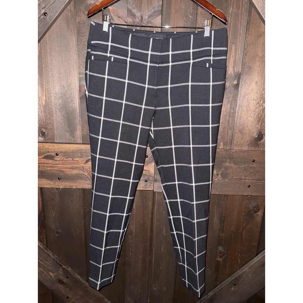 Ann Taylor LOFT Women's Sz‎ 10 Marisa Skinny Dress Pants Leggings Black White